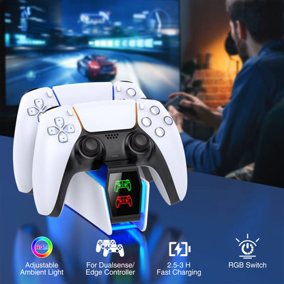 CARGADOR DOBLE PARA MANDO PS5/ CARGA RAPIDA